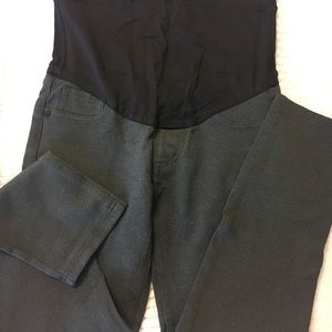 Pink Blush maternity jeggings- dark grey, small